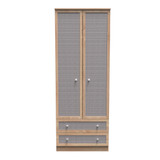 Rattan Bardolino 2 Drawer Wardrobe