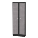 Rattan Black Ash 2 Door Wardrobe