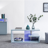 Polar Grey Gloss LED Coffee Table