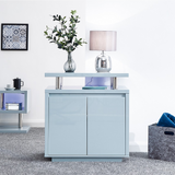 Polar Grey Gloss LED Sideboard