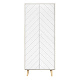 Dixie Dusty Grey and White 2 Door Wardrobe