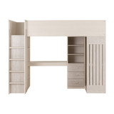 Jupiter White and Grey High Sleeper Bed Frame