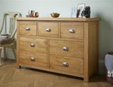 Woburn Solid Oak 4+3 Drawer Chest