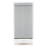 Nevada White 2 Door 1 Drawer Wardrobe