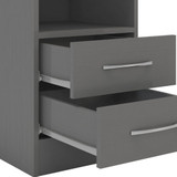 Nevada Grey 3D Effect 2 Drawer Bedside