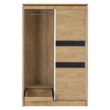 Charles Oak Effect 2 Door Sliding Wardrobe