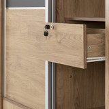 Charles Oak Effect 2 Door Sliding Wardrobe