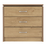 Charles Oak Effect 3 Drawer Chest