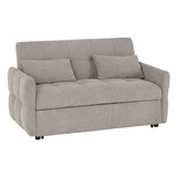Chelsea Silver Grey Fabric Sofa Bed 