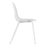 Pair of White Lindon Dining Chairs