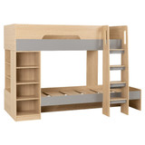 Pluto Grey and Oak Bunk Bed