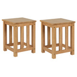 Pair of Richmond Oak Varnish Stools