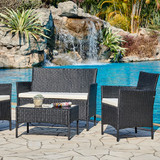 Newport Black 4 Piece Garden Set