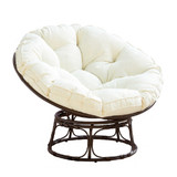 Monica Swivel Chair with Cream Cushions