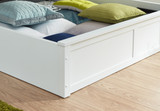 Madrid White End Lift Ottoman Bed