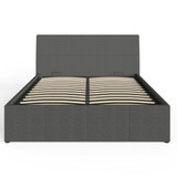 Ascot Ottoman Bed in Grey Fabric (4'6" Double)
