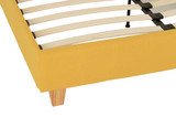 Prado Mustard Yellow Fabric Bed Frame