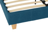 Prado Petrol Blue Fabric Bed Frame