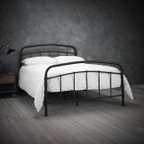 Halston Black Matt Metal Bed Frame