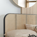 Margot Rattan Black Bed Frame