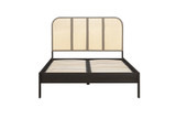 Margot Rattan Black Bed Frame