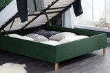 Loxley Green Fabric Ottoman Bed
