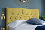Loxley Mustard Fabric Bed