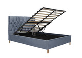 Loxley Grey Fabric Ottoman Bed