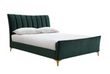 Clover Emerald Green Velvet Bed