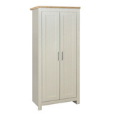 Highgate Cream and Oak 2 Door Wardrobe