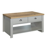 Highgate Grey and Oak 2 Drawer Coffee Table