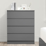 Oslo Grey 4 Drawer Chest