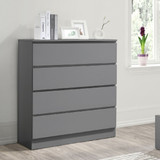 Oslo Grey 4 Drawer Chest