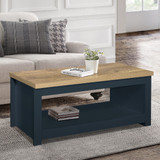 Highgate Navy and Oak Coffee Table