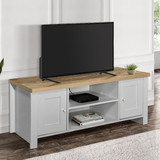 Highgate Grey and Oak Large TV Unit