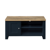 Highgate Navy and Oak Small TV Unit