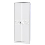 Pixel White 2 Door Wardrobe