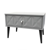 Pixel Shadow Grey 1 Drawer Midi Chest with Dark Scandinavian Legs