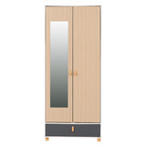 Brooklyn 2 Door 1 Drawer Mirrored Wardrobe