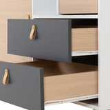 Brooklyn Grey, Oak and White 2 Door 2 Drawer Sideboard