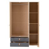 Brooklyn 3 Door 2 Drawer Mirrored Wardrobe 