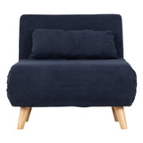 Astoria Navy Blue Fabric Chair Bed