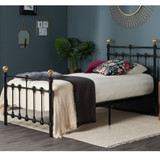 Atlas Black Metal Bed Frame (3' Single)