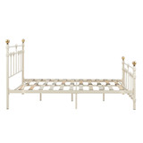 Atlas Cream Metal Bed Frame (4' Small Double) 