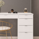 Ava White 5 Drawer Vanity Dressing Table