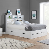 Alfie White Storage Bed (5' King) 