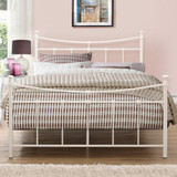 Emily Cream Metal Bed (4' Small Double)