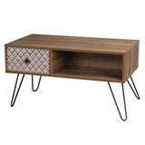 Casablanca Coffee Table with Black Hairpin Legs