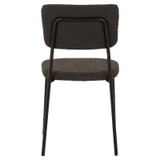 Set of 4 Sheldon Grey Boucle Fabric Chairs