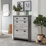 Boston Grey Shoe Cabinet with 1 Drawer